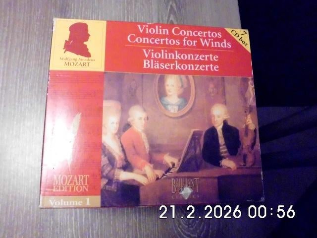 MOZART VIOLIN CONCERTOS   7 CD, Ophalen, Classicisme, Zo goed als nieuw, Kamermuziek