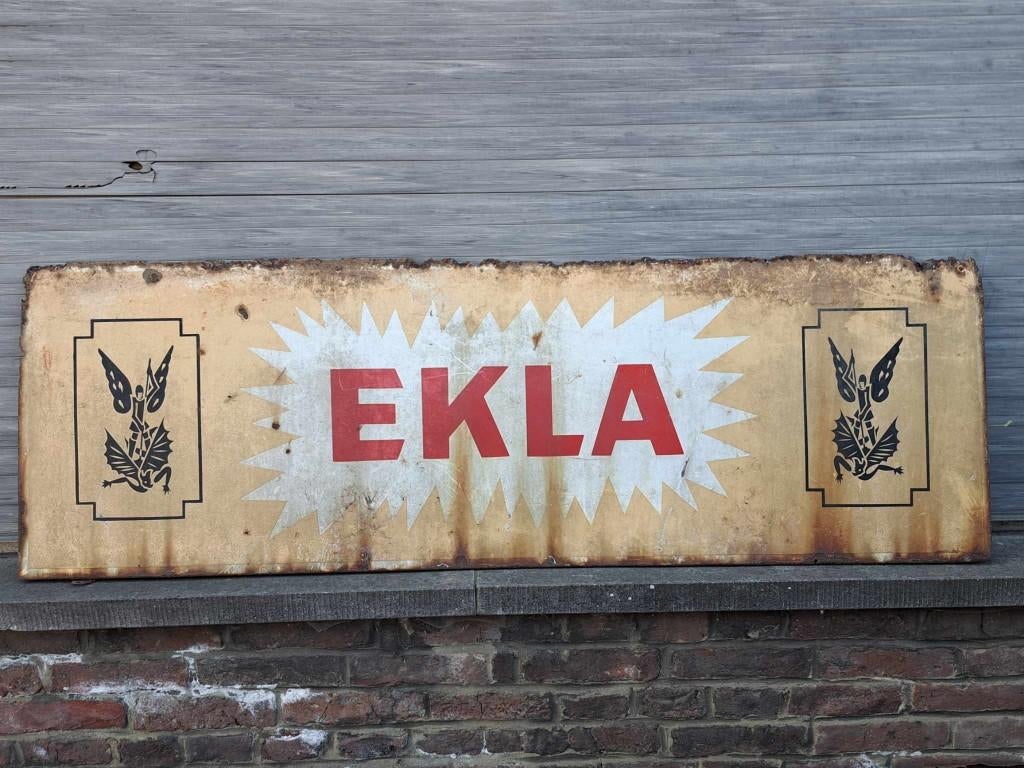 plaque emaille bieres ekla, Enlèvement