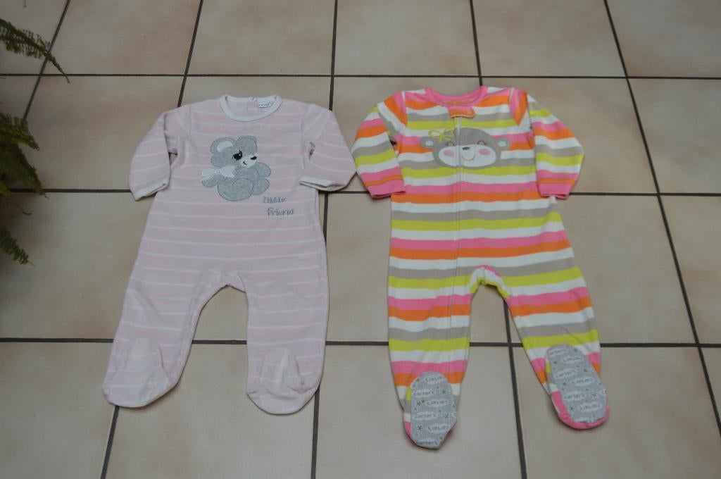 Bébé Lot de 2 pyjamas , grenouillères T92 ou 18/24 M TBons!, Enlèvement ou Envoi, Comme neuf, Vêtements de nuit ou Sous-vêtements