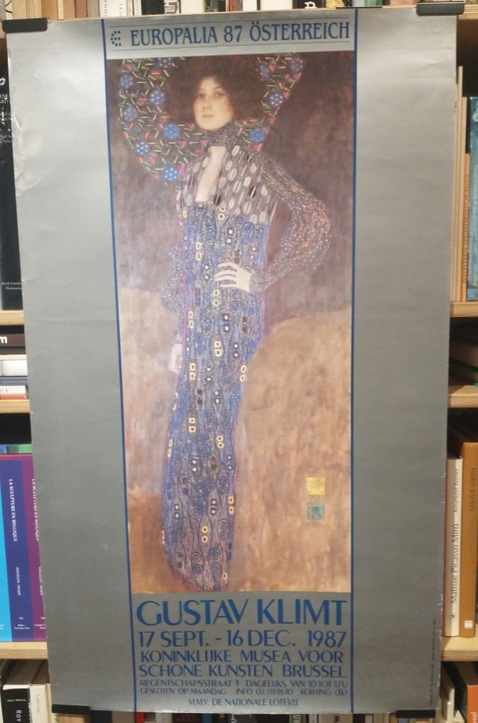 Gustav Klimt 1987 affiche Europalia, Ophalen of Verzenden
