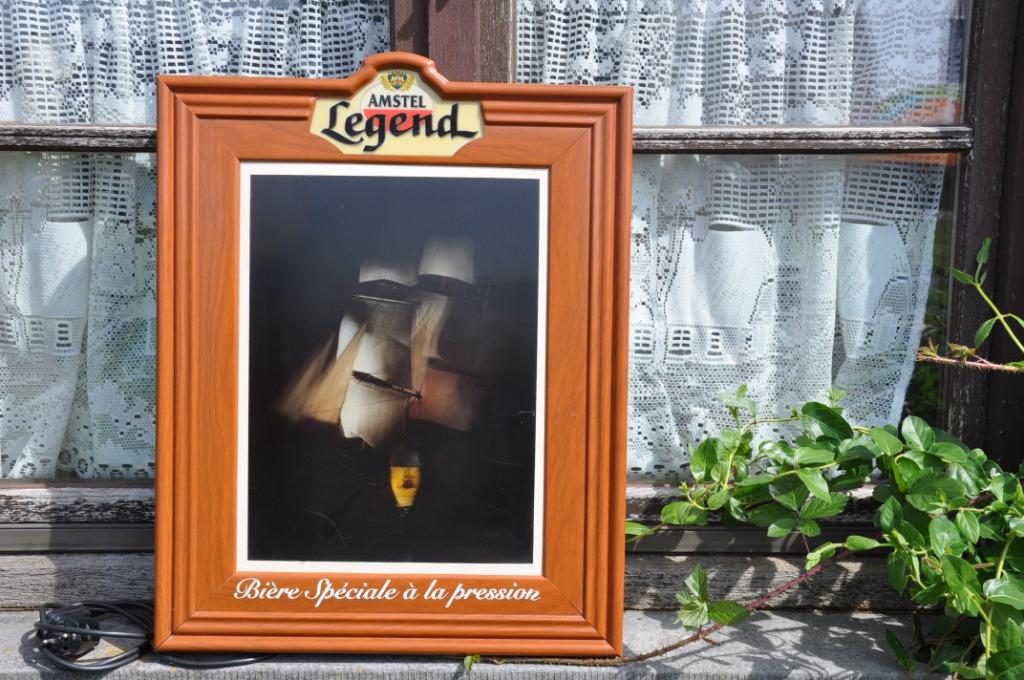 enseigne lumineuse biere special amstel legend, Enlèvement ou Envoi, Comme neuf, Panneau, Plaque ou Plaquette publicitaire, Amstel