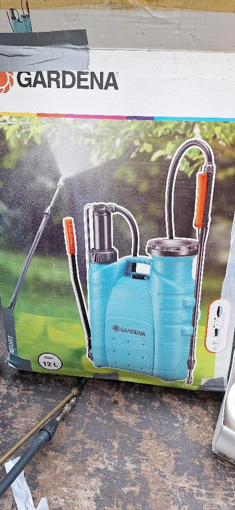 Drukrugspuit gardena , cash afhalen te Mortsel, Tuin en Terras, Tuinsproeiers, Ophalen, Gebruikt, Handsproeier
