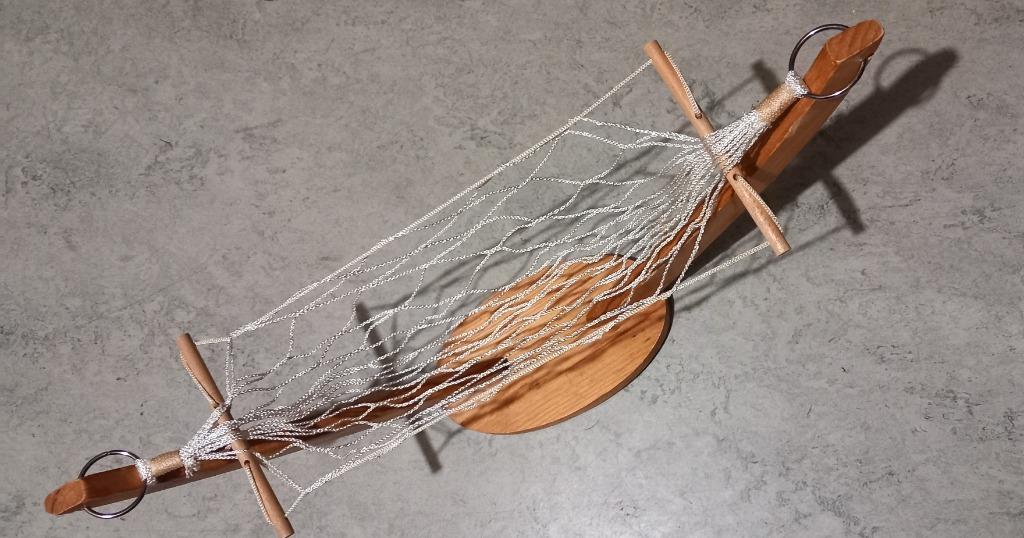 Joli panier à fruits en forme de "Hamac " bois, Enlèvement, Bois, Autres formes, Panier