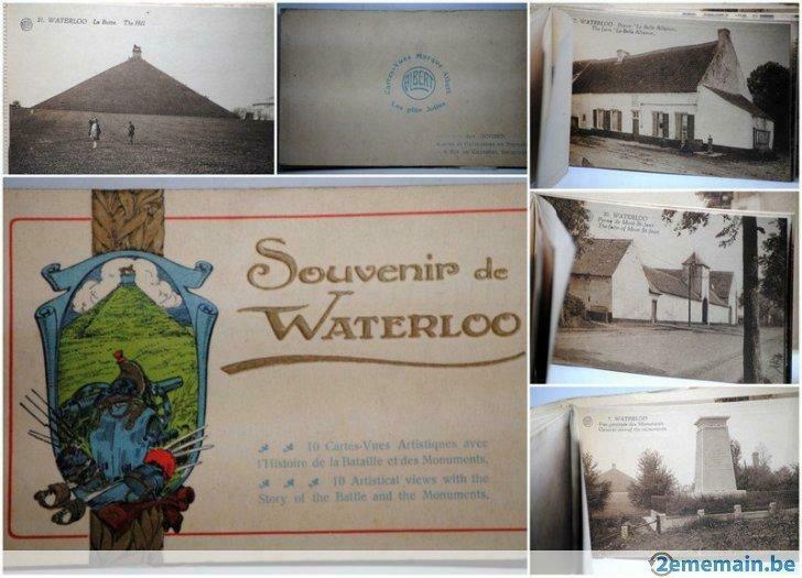 Carnet cartes-vues Souvenir de Waterloo., Enlèvement ou Envoi, Avant 1920, Non affranchie, Belgique et Luxembourg