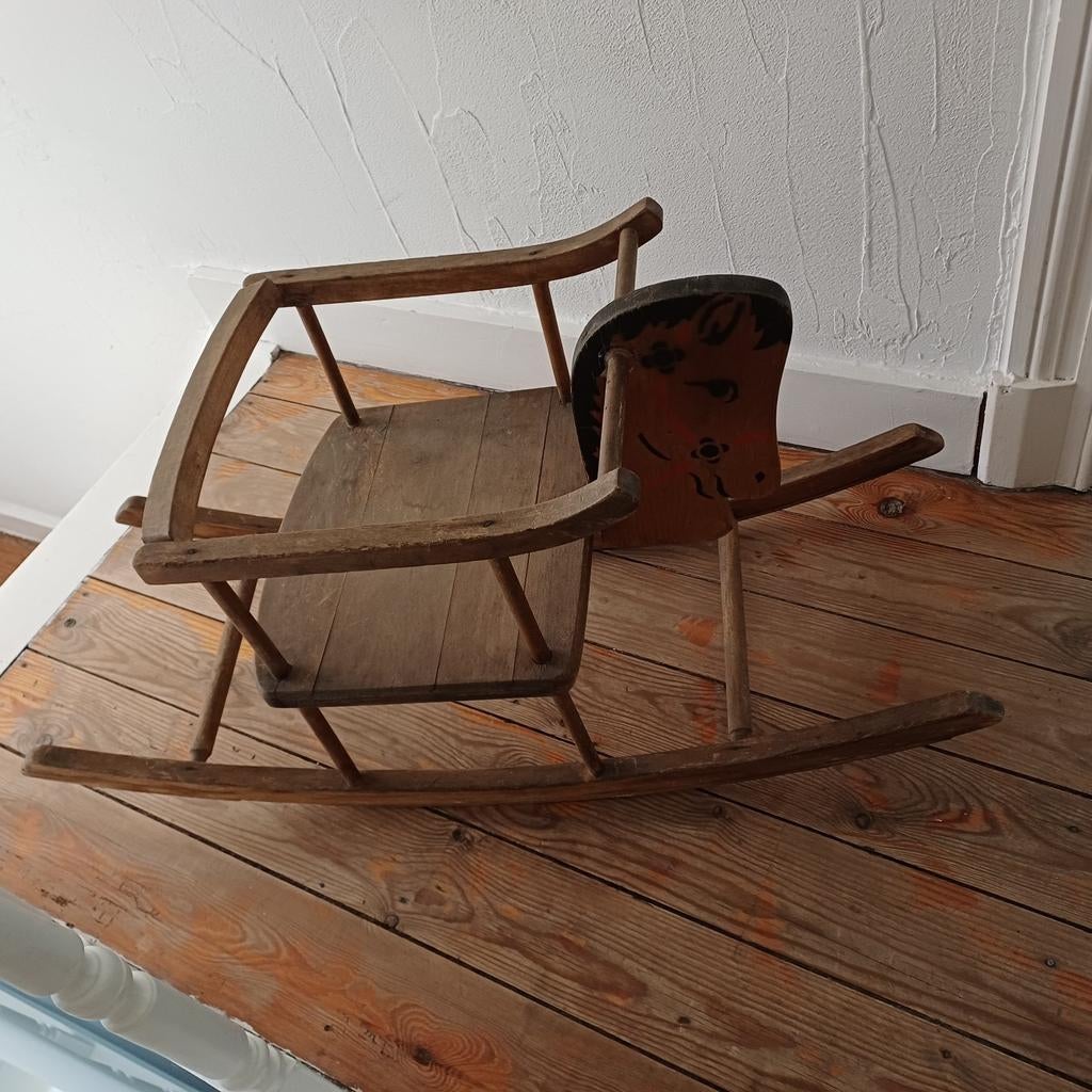 Antieke Schommel/ hobbelpaard, Antiek en Kunst, Ophalen