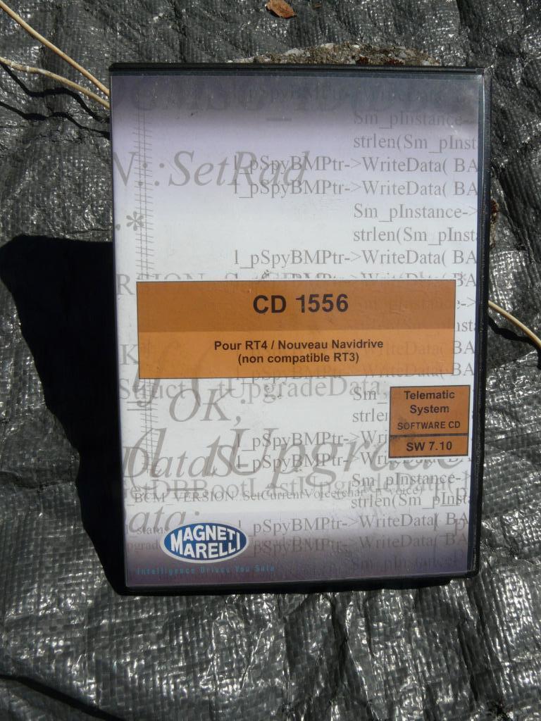 Magneti Marelli CD 1556 software navidrive voor RT4, Enlèvement, Utilisé