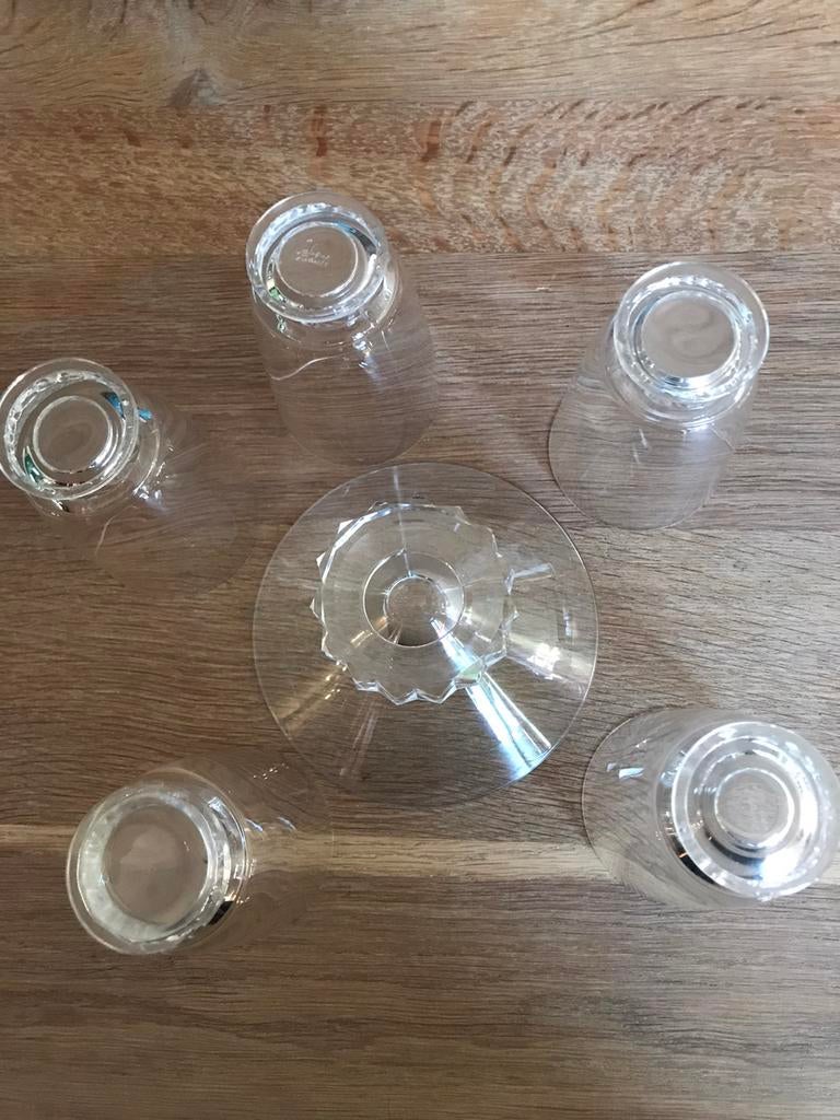 Lalique France Saint Louis ensemble lot cristal verres, Antiquités & Art