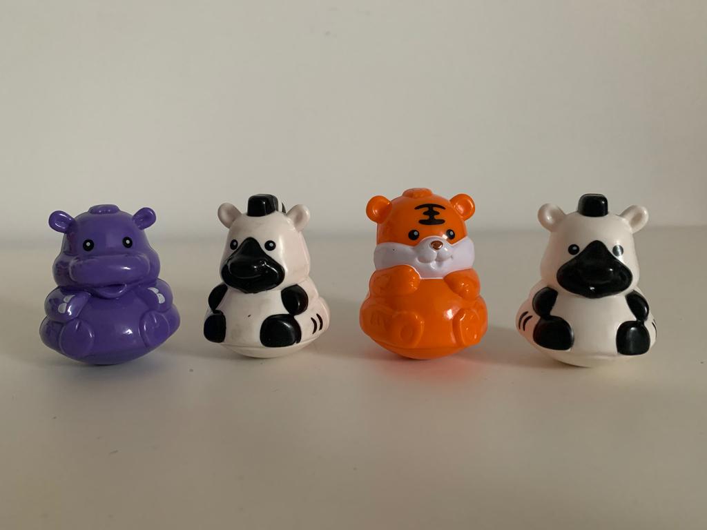 vtech zoef zoef dieren zebra nijlpaard tijger * 4 stuks, Ophalen of Verzenden, Gebruikt, 2 tot 4 jaar
