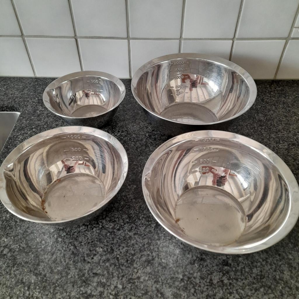 Kommetjes, Ophalen of Verzenden, Gebruikt, Inox of Chroom, Bestekset