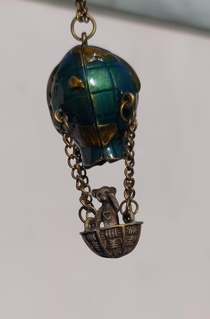 Collier neuf bronze montgolfière, Enlèvement, Neuf