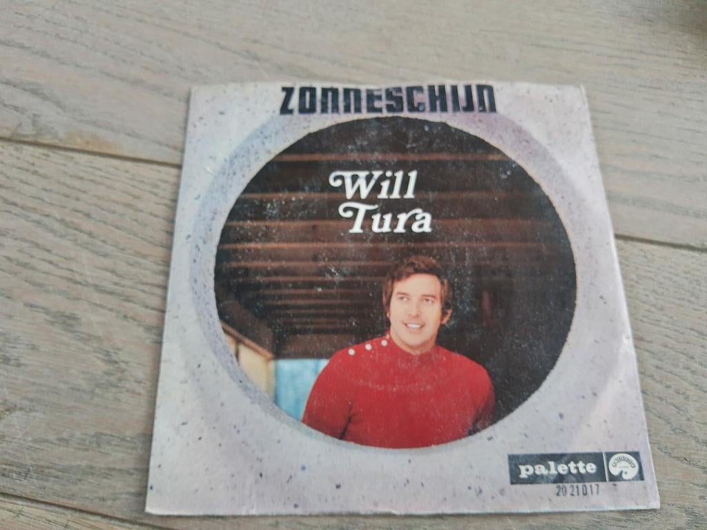Single : Will Tura - zonneschijn - hallelujah, Cd's en Dvd's, Vinyl Singles, Ophalen of Verzenden