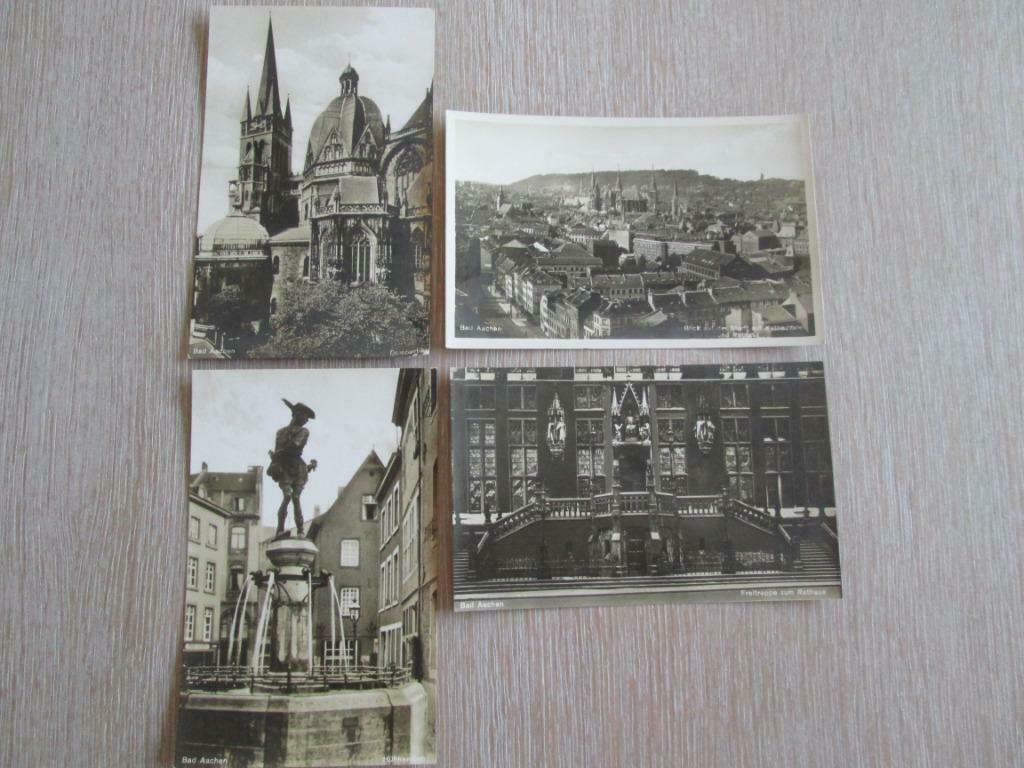 4 oude postkaarten Bad Aachen, Verzenden