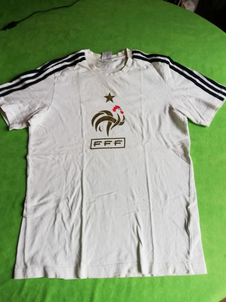 T-SHIRT ADIDAS FRANCE Small 100 % coton, Enlèvement ou Envoi, Utilisé, Maillot