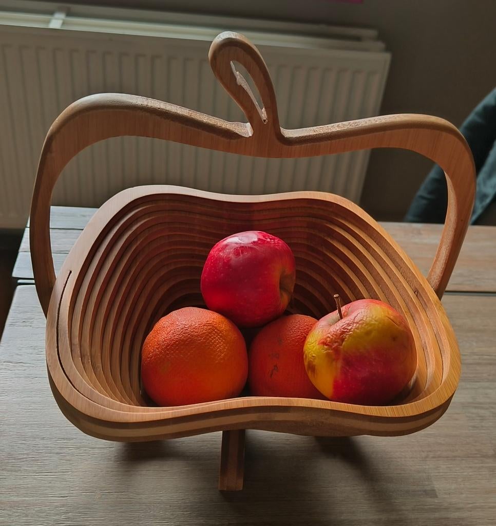 Panier à fruits en bois, Rond, Comme neuf, Enlèvement, Panier