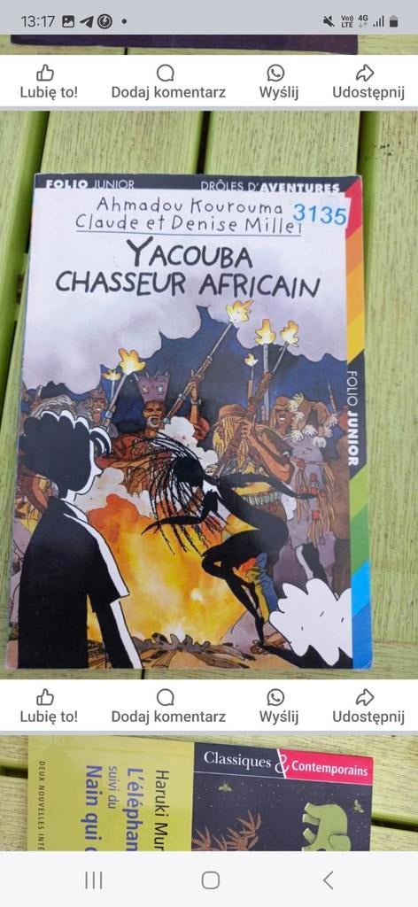 Yacouba chasseur africain Ahmsdou Kourouma C. et D. Millet, Enlèvement