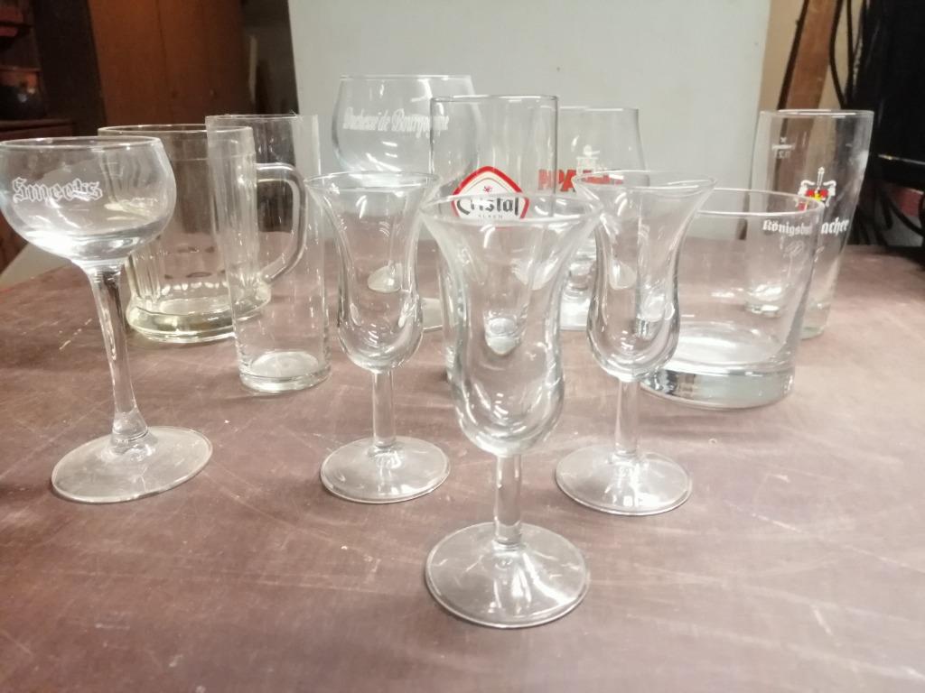 Bier - whisky en jeneverglazen, Verzamelen, Ophalen, Gebruikt, Overige typen