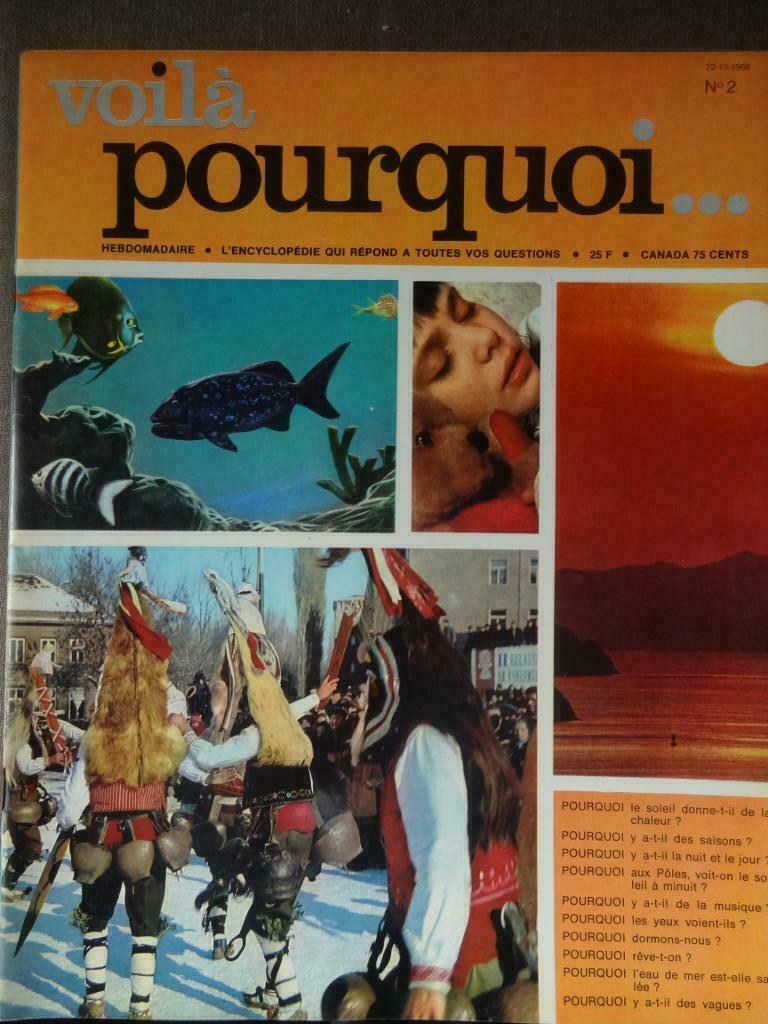 Voilà pourquoi... N2 Hebdomadaire. L'encyclopédie qui répon, Livres, Enlèvement ou Envoi, Comme neuf, Science et Nature