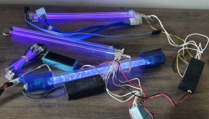 Lot de 7 néons PC tuning, Enlèvement ou Envoi, Utilisé