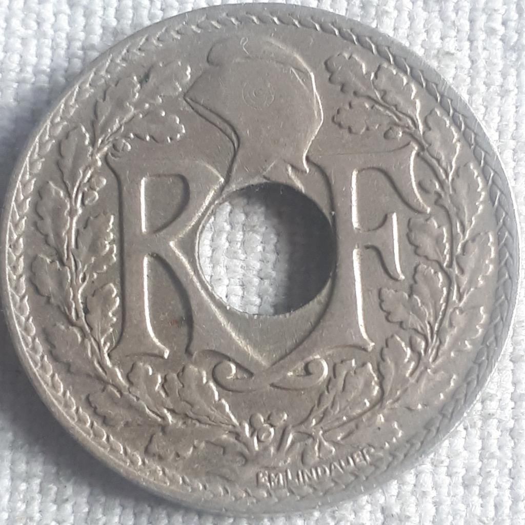 FRANCE : 10 CENTIMES 1921 LINDAUER KM 866 a, Envoi, France, Monnaie en vrac