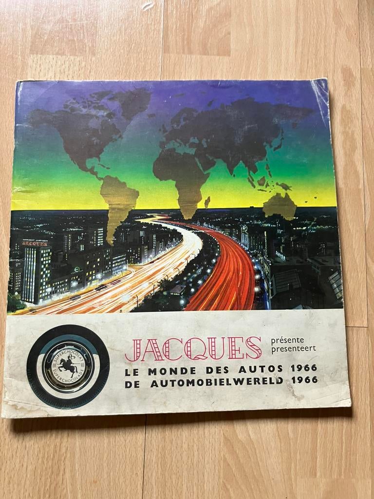 Sticker album Jacques auto's 1966 - onvolledig, Ophalen of Verzenden