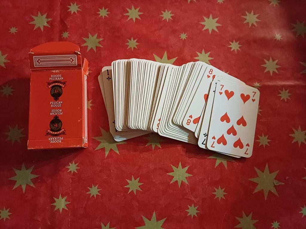 Kaartenspel "Roode Pelikaan-Pelican rouge", Verzamelen, Ophalen of Verzenden, Gebruikt, Speelkaart(en)