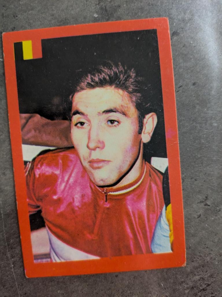 MERCKX EDDY anno 1969 kaart uitgave MAPLE LEAF CHEWING GUM, Hobby en Vrije tijd, Ophalen of Verzenden, Plaatje