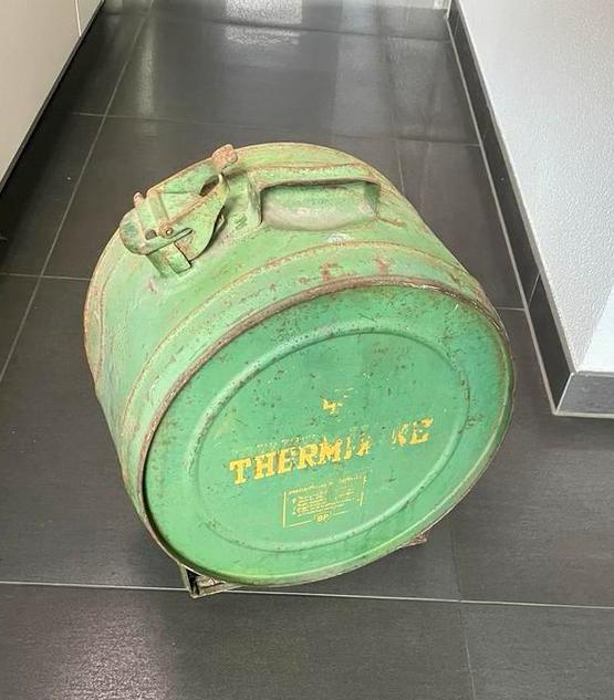 Bidon à gaz BP Thermixine d'époque vers 1960, Antiquités & Art, Enlèvement ou Envoi