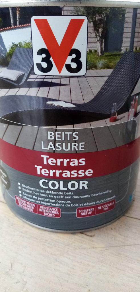 LASURE TERRASSE V33 Color Anthracite Mat 2,5L. NEUF- 45 €, Bricolage & Construction, Peinture, Vernis & Laque, Neuf, Lasure, Moins de 5 litres