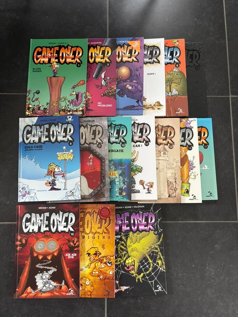 Lot de 16 bd game over, Livres, Série complète ou Série, Enlèvement ou Envoi, Utilisé