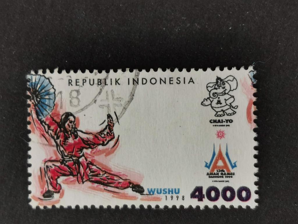 Indonesie 1998 - sport- Aziatische Spelen Bangkok, Ophalen of Verzenden, Gestempeld, Sport