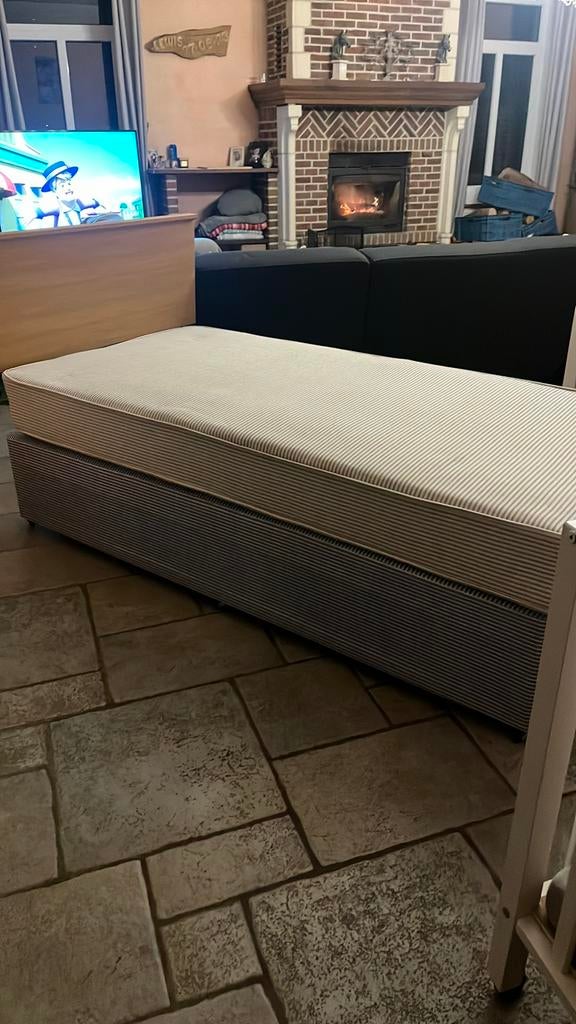 Sommier + matelas, Enlèvement, Neuf, 190 cm ou moins, 90 cm