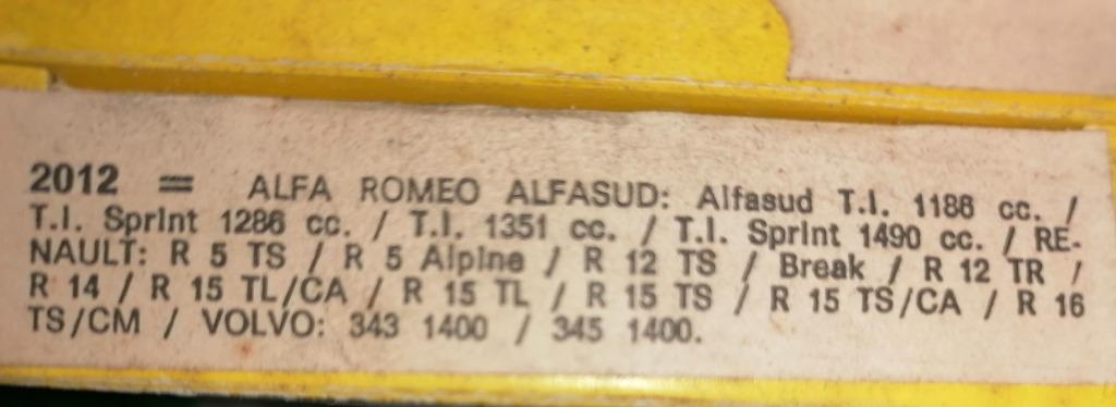 revisiekit carburateur Renault r5 r12 r14 r15 r16 volvo 343, Ophalen, Nieuw, Renault