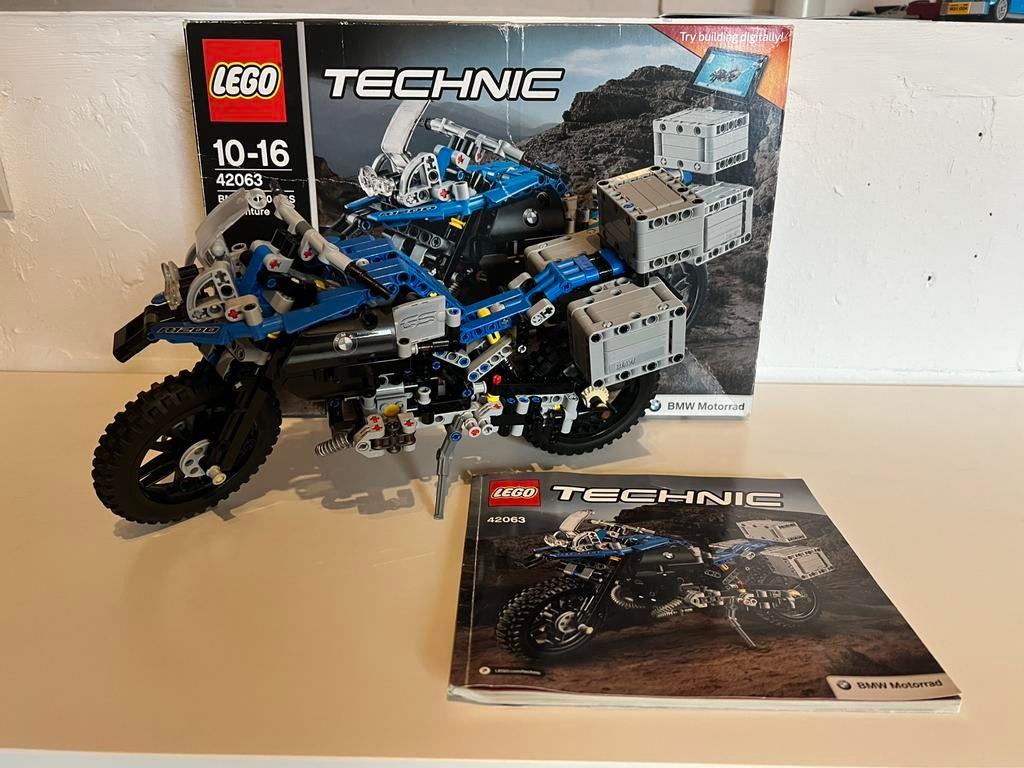 Lego Technic 42063 BMW R1200 GS, Ophalen, Zo goed als nieuw, Complete set, Lego