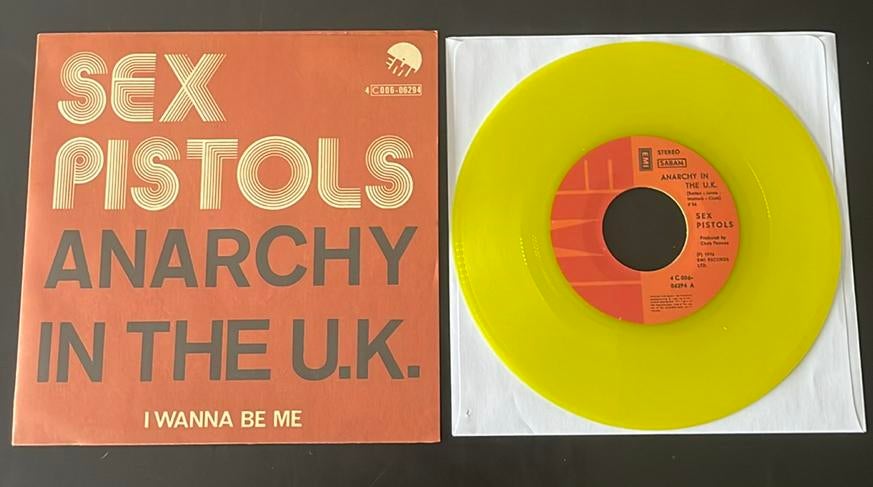 Sex Pistols - Anarchy in the UK - Belgische Persing - Repro, Enlèvement ou Envoi, Neuf, dans son emballage