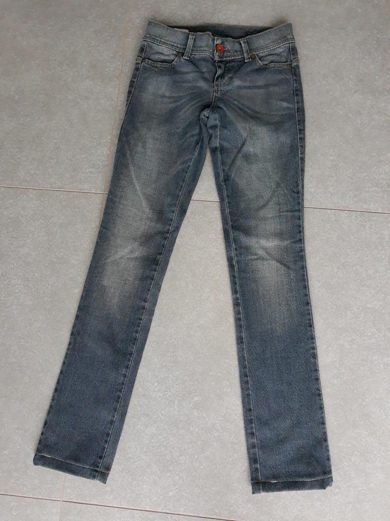 meisjes jeans lange broek S Benetton, Blauw, Benetton, Ophalen of Verzenden, Zo goed als nieuw