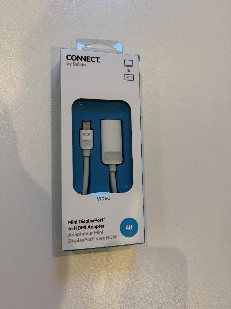 Belkin mini displayport to hdmi adapter - 4k, Computers en Software, Ophalen of Verzenden, Zo goed als nieuw