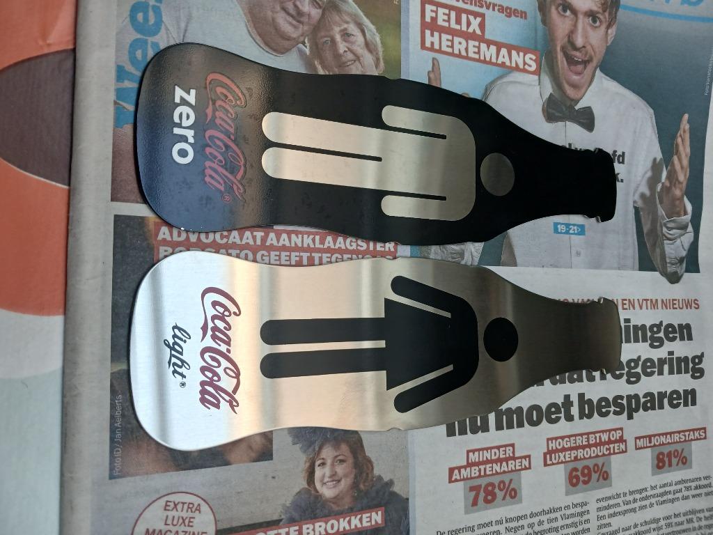 Coca cola man+vrouw, Ophalen, Nieuw, Gebruiksvoorwerp