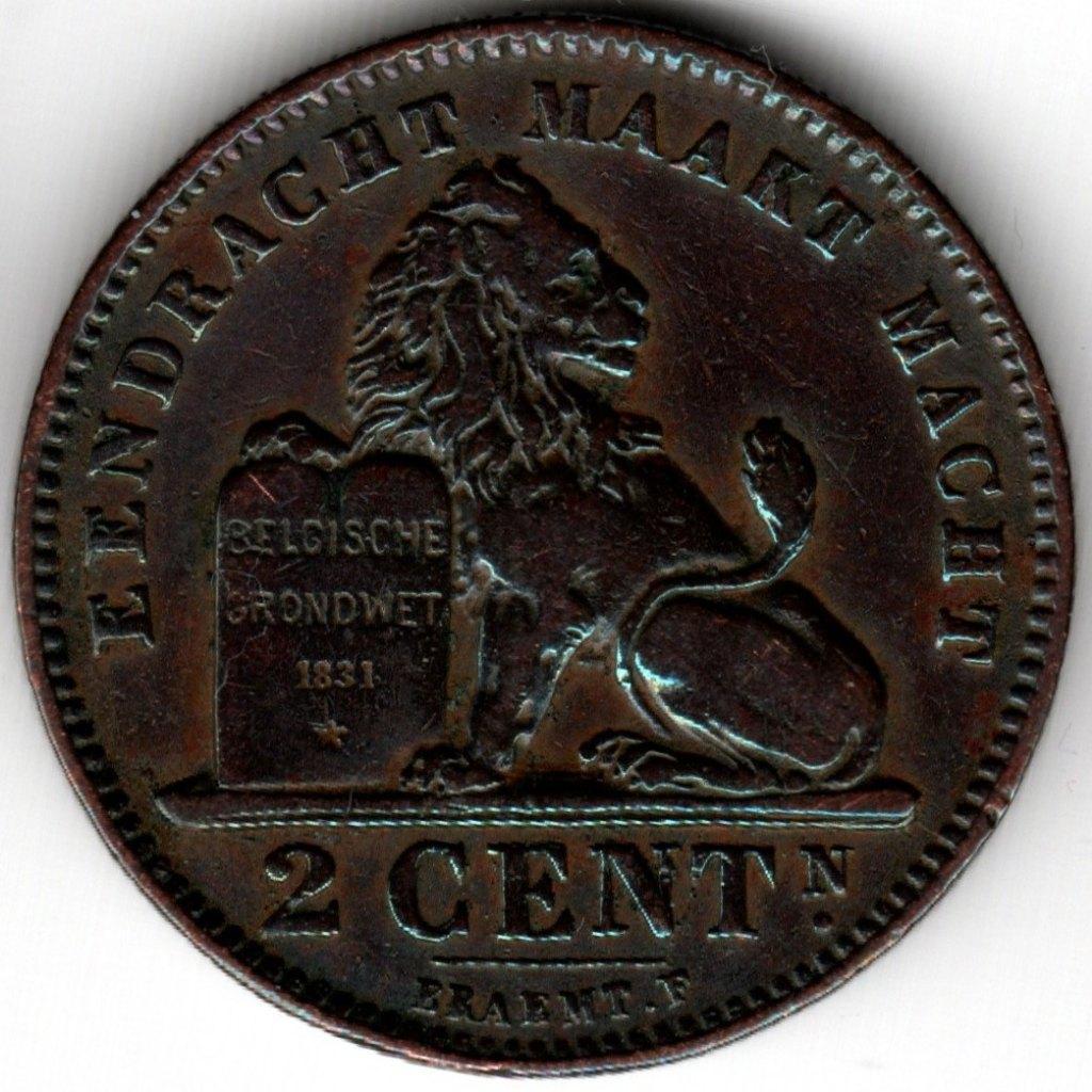 Belgique : 2 centimes 1911 NL Morin 311 Ref 14935, Enlèvement ou Envoi, Bronze, Monnaie en vrac
