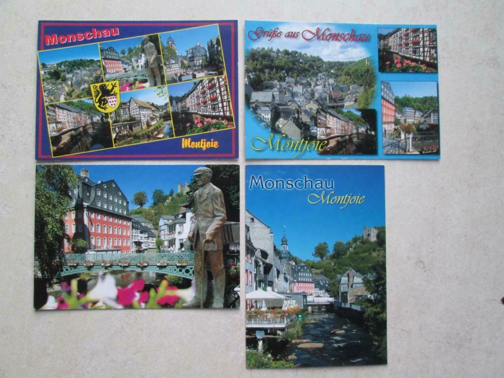 4 nieuwe postkaarten van Monschau, Verzenden