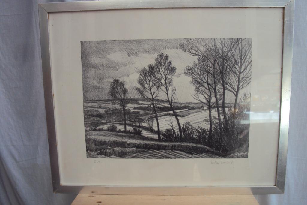houtskool tekening, Antiek en Kunst, Ophalen