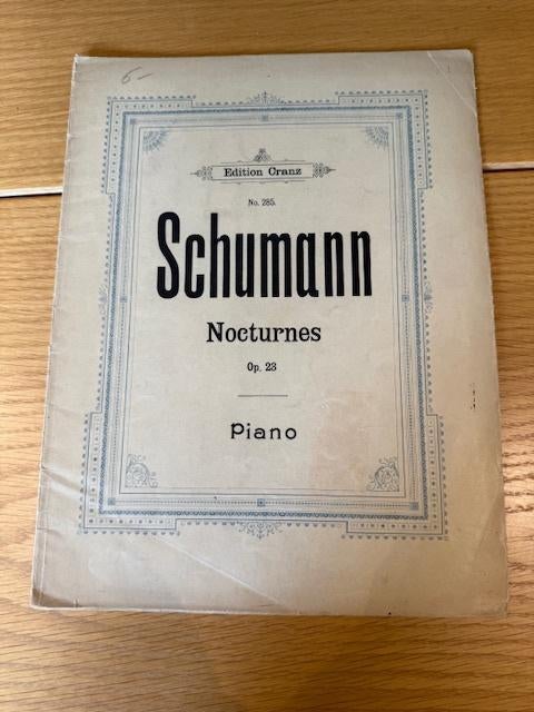 Robert Schumann — Nachtstücke (Nocturnes) op. 23, Enlèvement ou Envoi, Artiste ou Compositeur, Classique, Utilisé