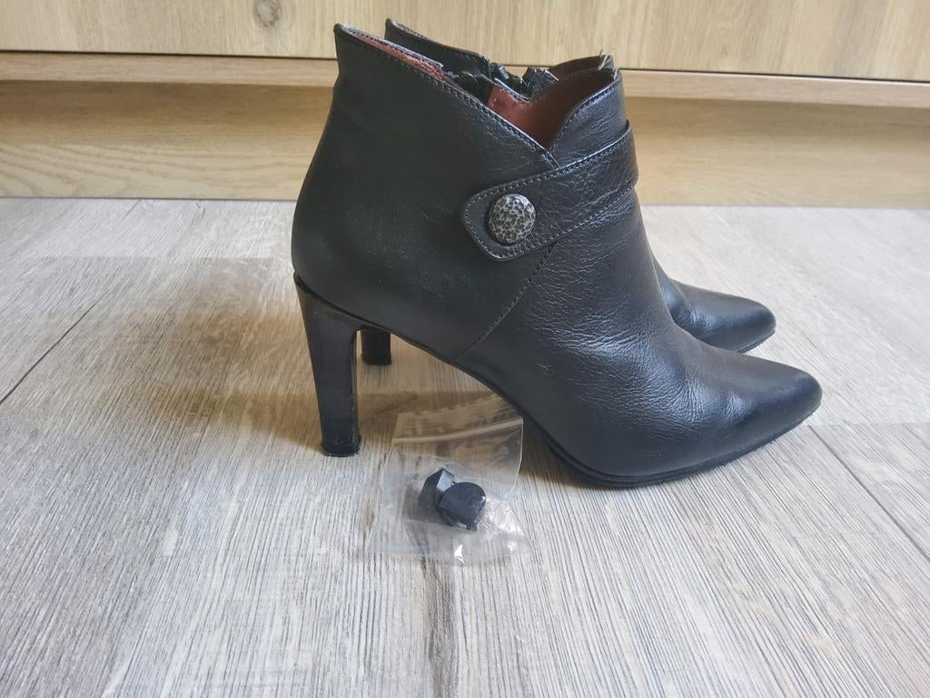 Zwarte enkelbotjes maat 36, Zwart, Hispanitas, Lage of Enkellaarzen, Ophalen of Verzenden