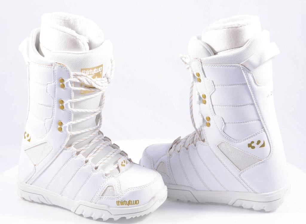 38 EU snowboard schoenen THIRTYTWO LASHED, white/gold, Sport en Fitness, Ophalen of Verzenden, Nieuw, Schoenen