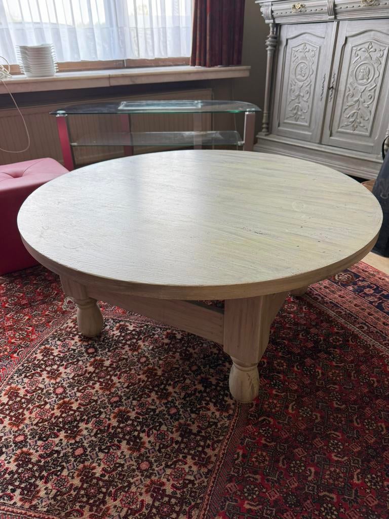 Table basse ronde en bois, Maison & Meubles, Tables | Tables de salon, Enlèvement, Utilisé
