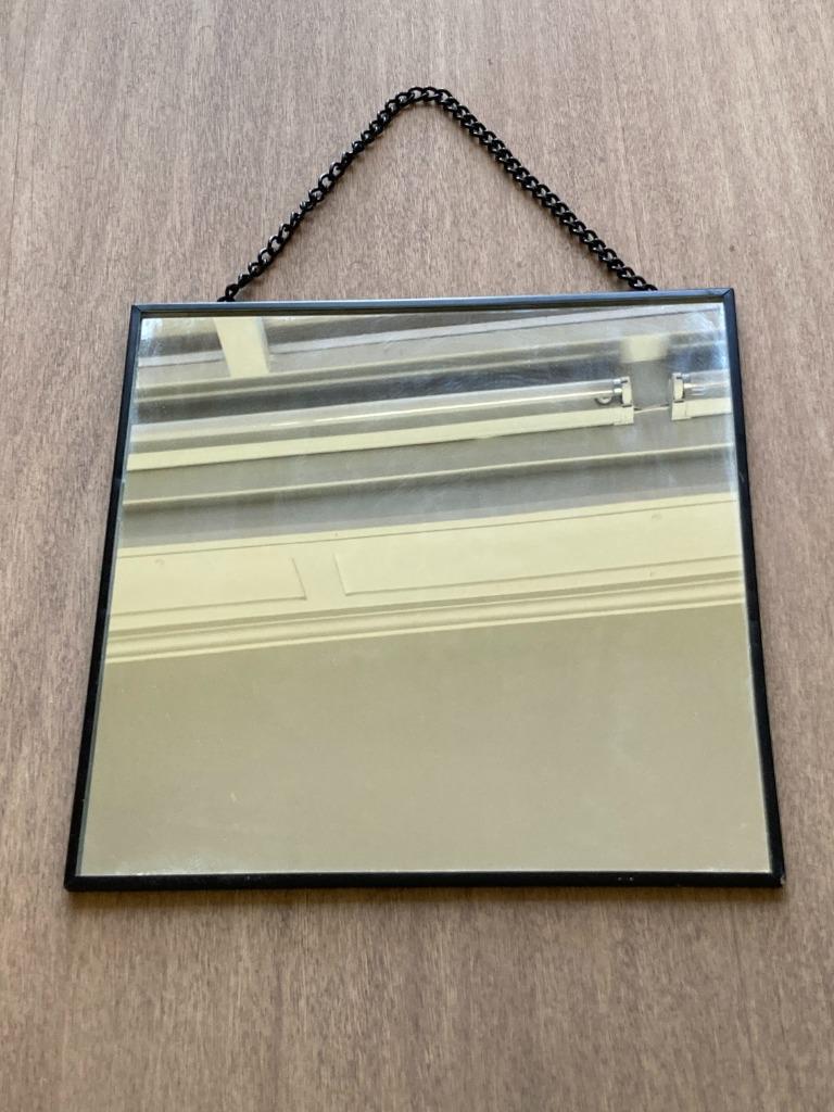 Vierkante spiegel om op te hangen, Huis en Inrichting, Woonaccessoires | Spiegels, Minder dan 50 cm, Gebruikt, Vierkant, Ophalen of Verzenden