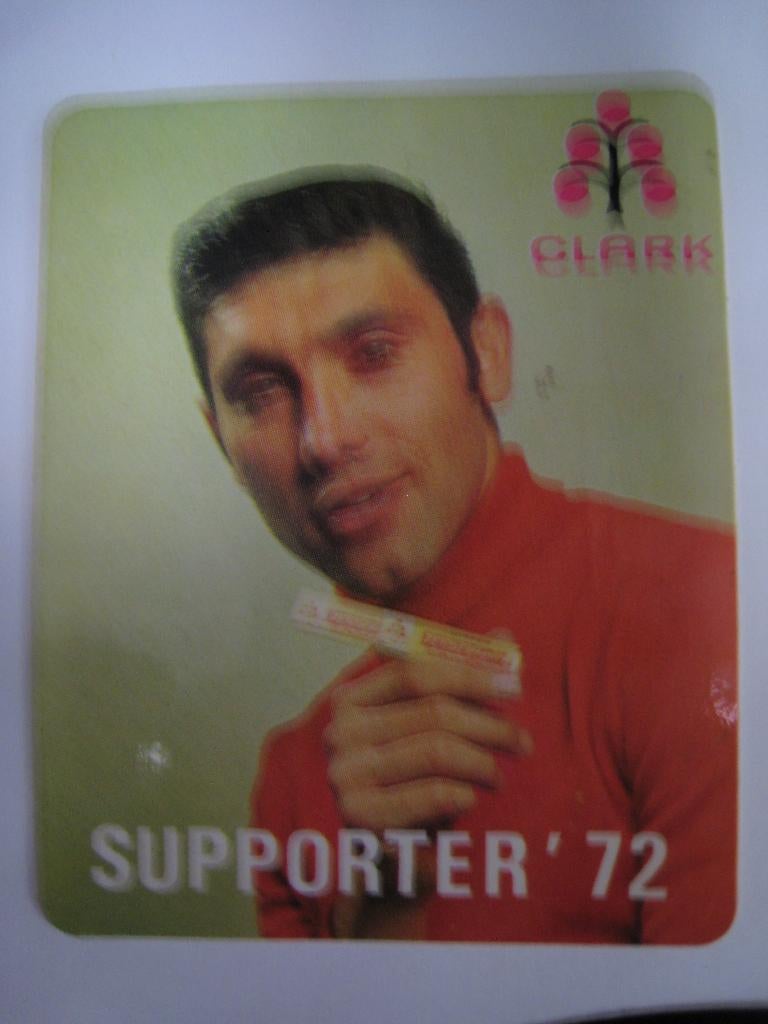 Sticker Eddy Merckx Faema Clark Supporter 1972, Envoi, Utilisé, Sport