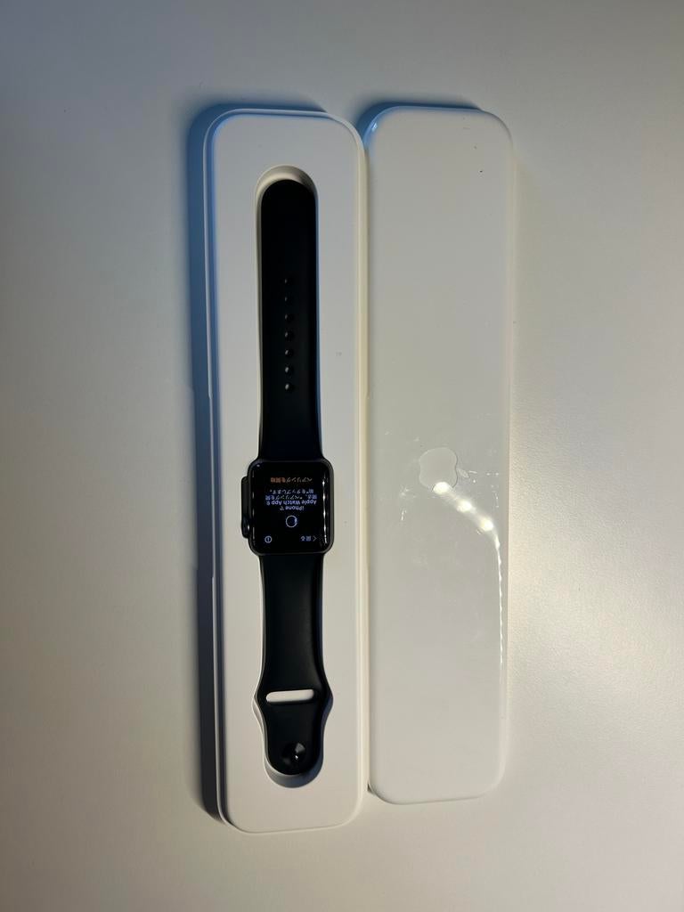 Apple Watch Series 3 38mm Zwart – aluminium, Verzenden, Gebruikt, Zwart, IOS