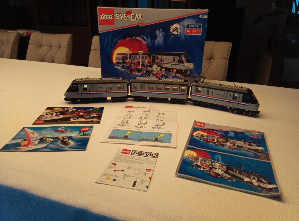 LEGO Train 9v 4558 Metroliner ZELDZAAM met doos, reclamefold, Enlèvement ou Envoi, Comme neuf, Ensemble complet, Lego