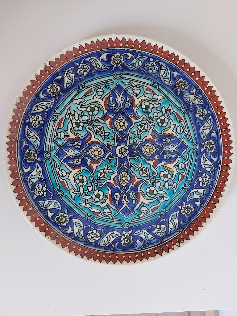 Assiette décorative ou de service céramique, Enlèvement, Comme neuf, Rond, Autres matériaux