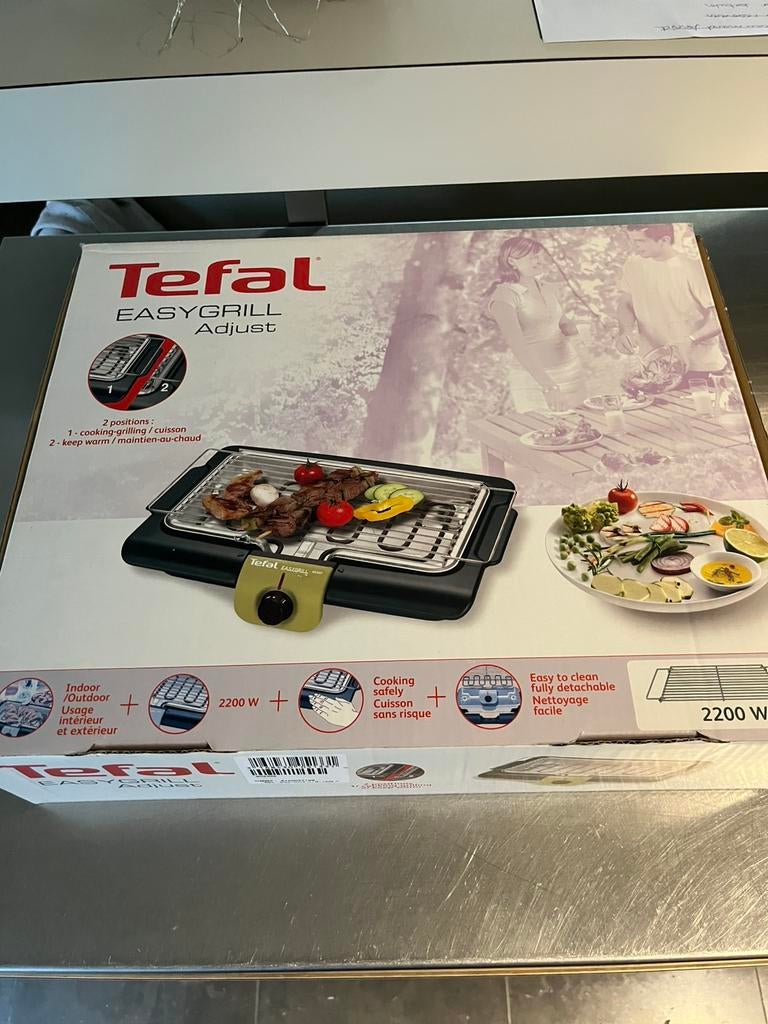 Tefal easygrill tafelbarbecue, Elektronische apparatuur, Grillplaten, Ophalen, Zo goed als nieuw